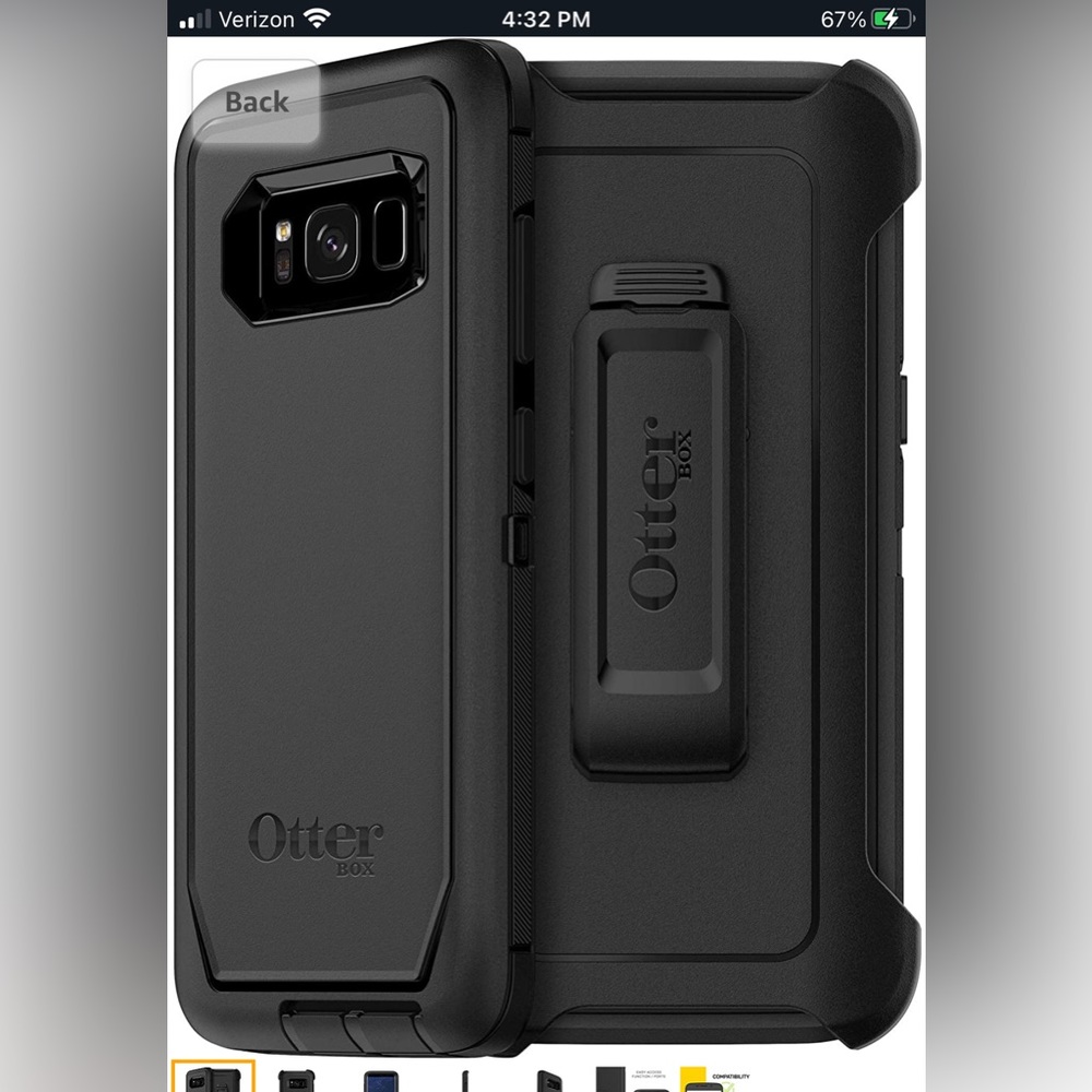 NEW Otterbox Defender Series Case & Belt Clip Holster for Samsung Galaxy S8